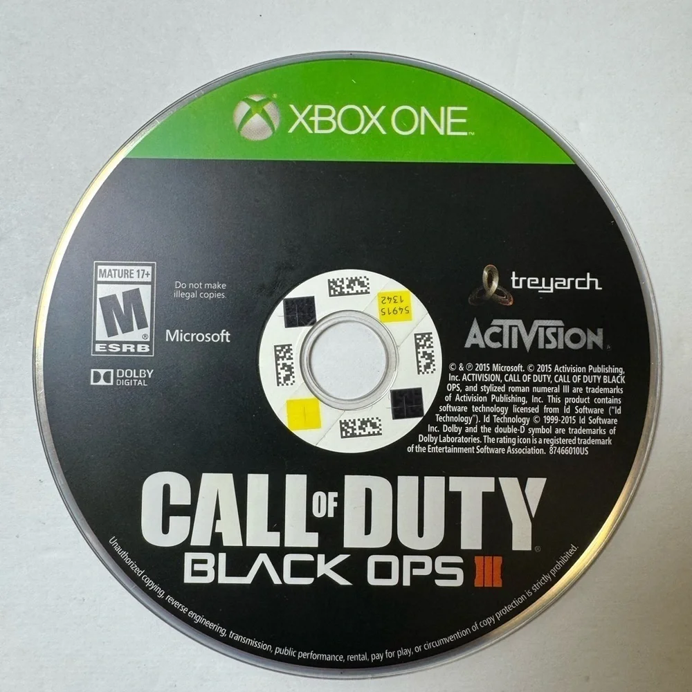 Call of Duty: Black Ops III (Microsoft Xbox One, 2015) Disc Only